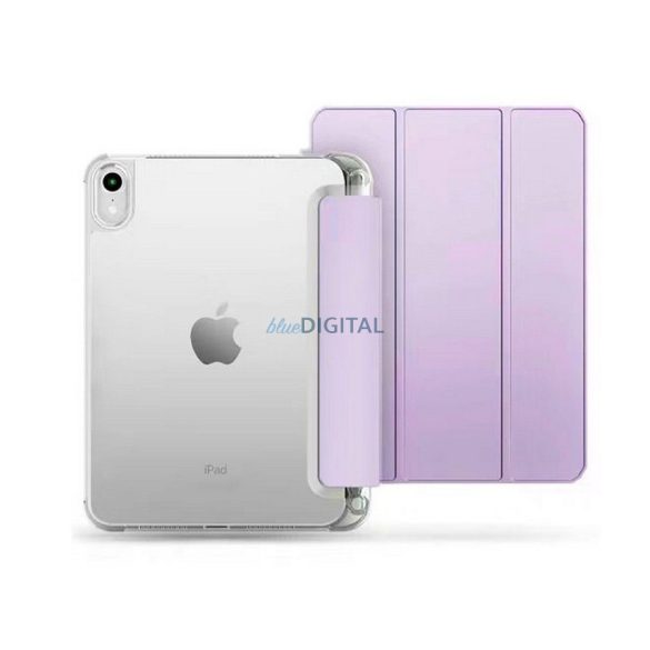 Apple iPad Air 4 (2020)/iPad Air 5 (2022) 10.9 tablet tok (Smart Case) on/off   funkcióval, Apple Pencil tartóval - Tech-Protect Hybrid - lila (ECO csomagolás)
