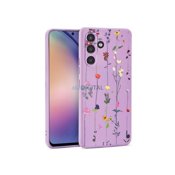 Samsung SM-A546 Galaxy A54 5G szilikon hátlap - Tech-Protect Mood - garden      violet