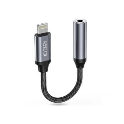  Tech-Protect lightning - 3.5 mm jack adapter - Tech-Protect UltraBoost Lightningto 3,5 mm Jack adapter - fekete/szürke
