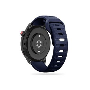 Samsung Galaxy Watch 4 / 5 / 5 Pro / 6 szilikon 20 mm-es sport szíj -           Tech-Protect IconBand Line Watch Band - 40/42/43/44/45/46/47 mm - sötétkék