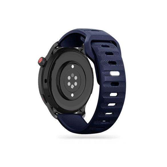 Samsung Galaxy Watch 4 / 5 / 5 Pro / 6 szilikon 20 mm-es sport szíj -           Tech-Protect IconBand Line Watch Band - 40/42/43/44/45/46/47 mm - sötétkék