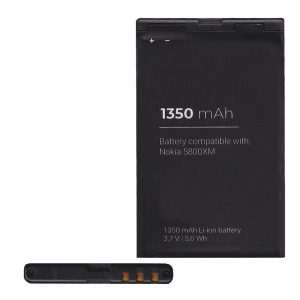 Akku 1350mAh LI-ION (BL-5J kompatibilis) Nokia X1-01, Nokia 200 Asha, Nokia 201 Asha, Nokia 302 Asha, Nokia Lumia 520, Nokia X6, Nokia 5230 , Nokia N900, Nokia 5228, Nokia C3-00, Nokia Lumia 530, Nokia 5800