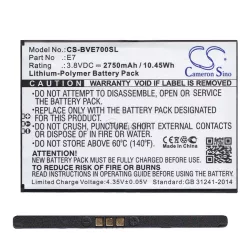   CAMERON SINO Li-Polymer akku (3.8V/2750mAh, Blackview E7 kompatibilis) FEKETE
