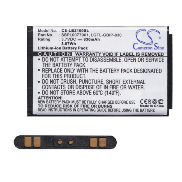 CAMERON SINO akku 830mAh LI-ION (LGIP-830/SBPL0077904 kompatibilis) LG B2050, LG B2100, LG KG110, LG KG130