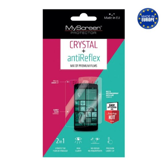 MYSCREEN CRYSTAL/ANTIREFLEX képernyővédő fólia (2 féle típus) ÁTLÁTSZÓ / TÜKRÖZŐDÉSMENTES Samsung Galaxy Mini (GT-S5570)