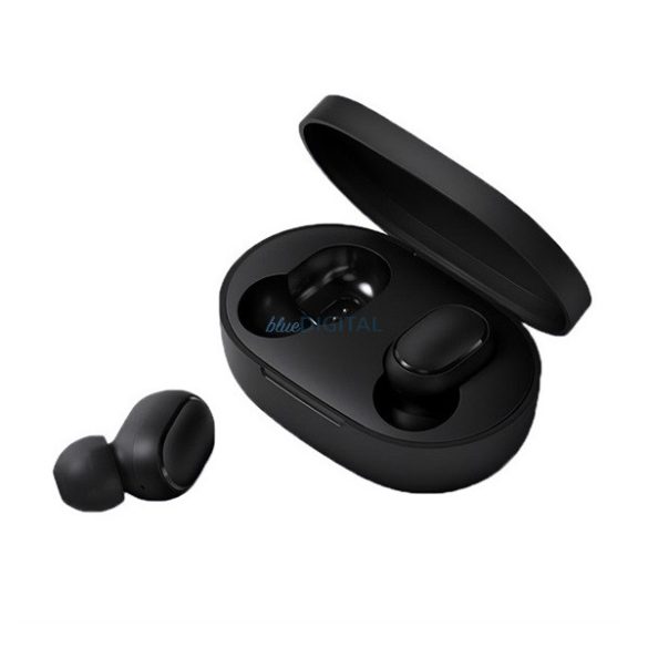 XIAOMI AirDots / EarBuds Basic 2 bluetooth fülhallgató SZTEREO (v5.0, TWS, extra mini + töltőtok) FEKETE