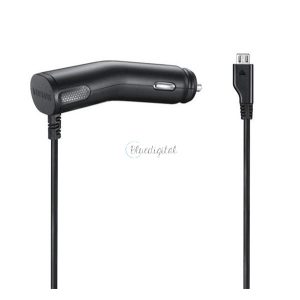 SAMSUNG autós töltő (5W + fix microUSB kábel) FEKETE