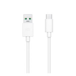   OPPO VOOC adatkábel (USB - Type-C, 8A, gyorstöltő, 100cm) FEHÉR