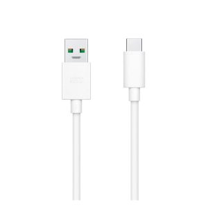 OPPO VOOC adatkábel (USB - Type-C, 8A, gyorstöltő, 100cm) FEHÉR