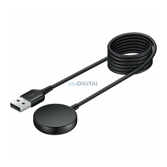 SAMSUNG asztali töltő USB (5W, wireless, mágneses, Samsung Watch töltő) FEKETE