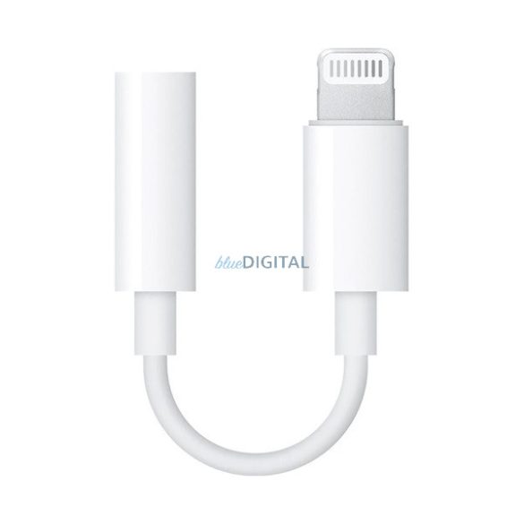 APPLE adapter kábel (3.5mm jack aljzat - lightning) FEHÉR