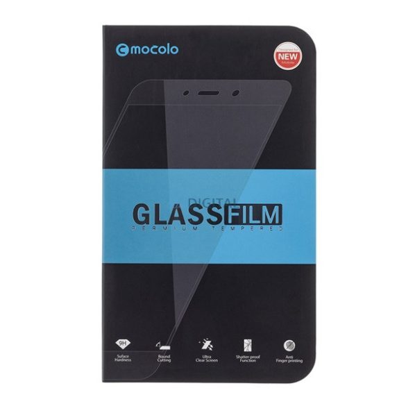MOCOLO képernyővédő üveg (2.5D, full glue, 0.3mm, 9H) FEKETE OnePlus Nord