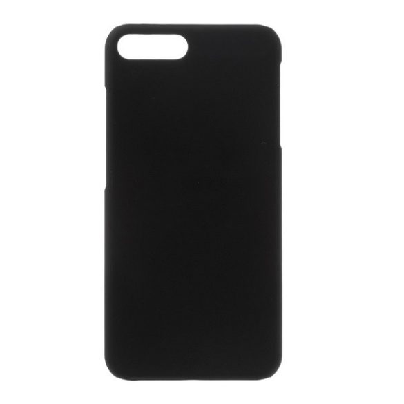 Műanyag telefonvédő (gumírozott) FEKETE Apple iPhone 6 Plus 5.5