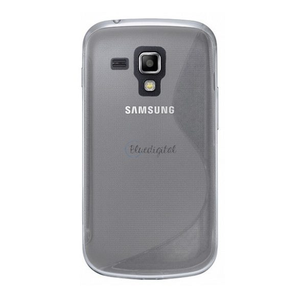 Szilikon telefonvédő (S-line) ÁTLÁTSZÓ Samsung Trend (GT-S7560), Samsung Galaxy S Duos 2 (GT-S7582), Samsung Galaxy Trend Plus (GT-S7580), Samsung Galaxy S Duos (GT-S7562)