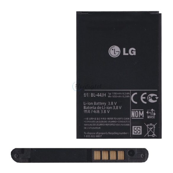 LG akku 1700 mAh LI-ION LG Wine (H410), LG Optimus L7 (P700), LG Optimus L5 II. (E460), LG Optimus L4 II. dual (E440)