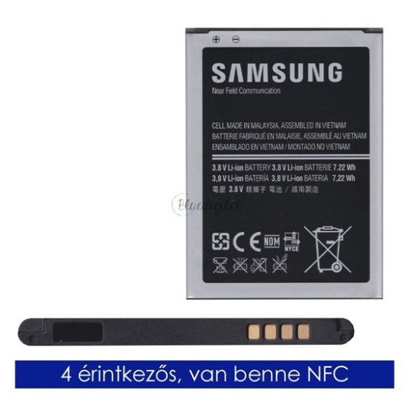 SAMSUNG akku 1900 mAh LI-ION (NFC) Samsung Galaxy S4 mini (GT-I9190), Samsung Galaxy S4 mini (GT-I9195), Samsung Galaxy S4 mini DUAL (GT-I9192)