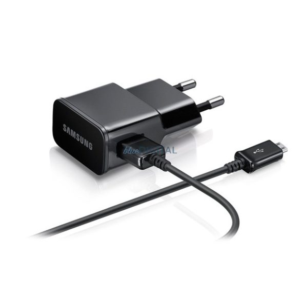 SAMSUNG hálózati töltő USB aljzat (10W + ECC1DU4BBE/ECB-DU5AB microUSB kábel) FEKETE