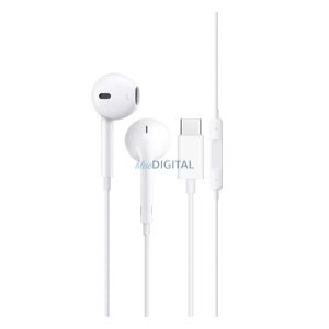 APPLE fülhallgató SZTEREO (Type-C, mikrofon, felvevő gomb, hangerőszabályzó, MTJY3ZM/A utód) FEHÉR