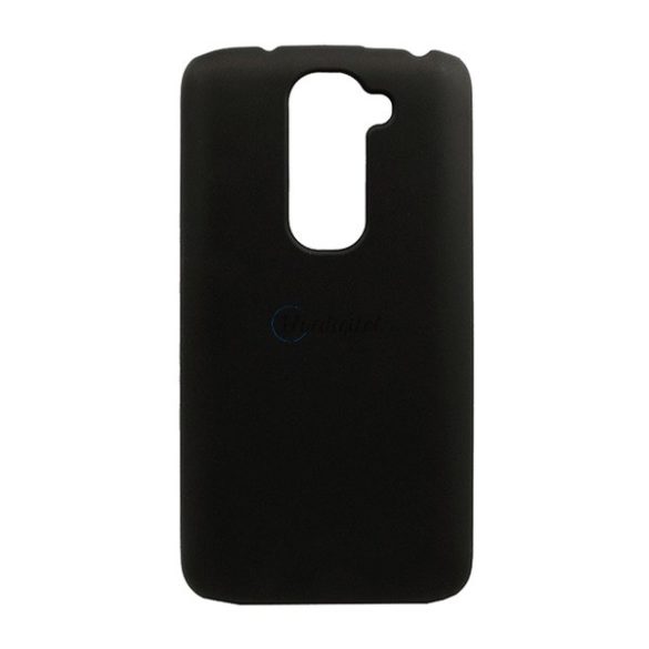 Műanyag telefonvédő (gumírozott) FEKETE LG G2 mini (D620)