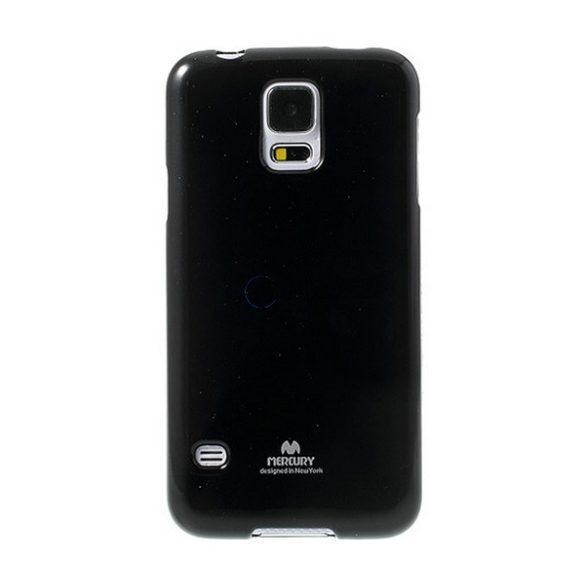 MERCURY Goospery szilikon telefonvédő (csillámporos) FEKETE Samsung Galaxy S5 (SM-G900)