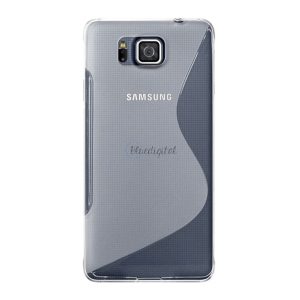 Szilikon telefonvédő (S-line) ÁTLÁTSZÓ Samsung Galaxy Alpha (SM-G850)