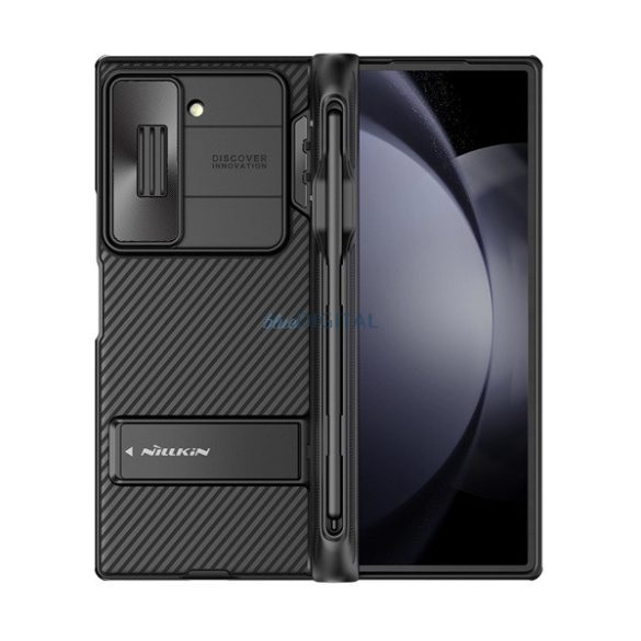 NILLKIN CAMSHIELD FOLD szilikon telefonvédő (ütésállóság, kameravédő, ceruza tartó) FEKETE Samsung Galaxy Z Fold6 (SM-F956)