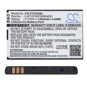 CAMERON SINO Akku 1200mAh LI-ION (LI3715T42P3h654251 kompatibilis) ZTE Arizona, ZTE Kis III (V790)