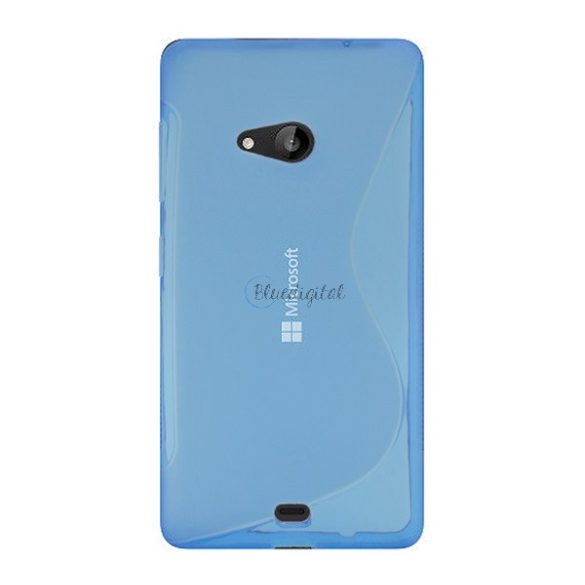Szilikon telefonvédő (S-line) KÉK Microsoft Lumia 535