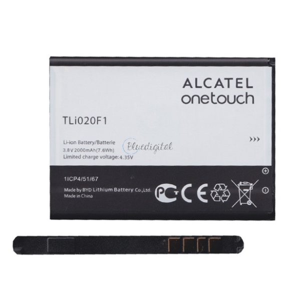 ALCATEL akku 2000 mAh LI-ION Alcatel Idol 2 mini S (OT-6036Y), Alcatel Pop 2 4.5 (OT-5042), Alcatel Pop Star (OT-5022), Vodafone Smart turbo 7 (VFD500), Alcatel Pop C7 (OT-7041D), Alcatel Pixi 4 5 (OT