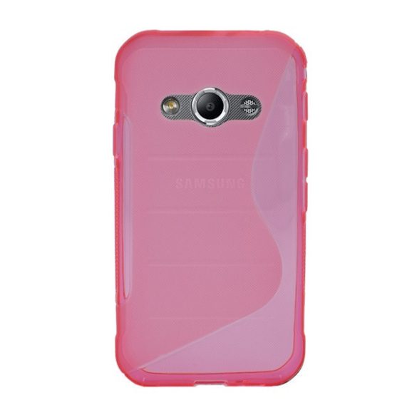 Szilikon telefonvédő (S-line) RÓZSASZÍN Samsung Galaxy Xcover 3 (SM-G388)