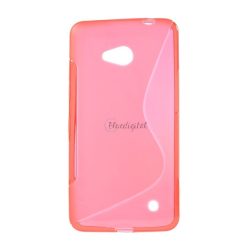 Szilikon telefonvédő (S-line) PIROS Microsoft Lumia 640