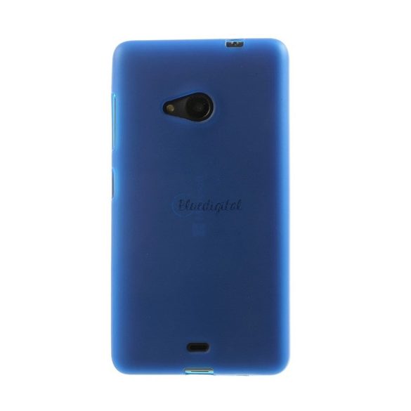 Szilikon telefonvédő (matt) KÉK Microsoft Lumia 535