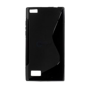 Szilikon telefonvédő (S-line) FEKETE Blackberry Leap (Z20)