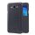 NILLKIN SPARKLE műanyag telefonvédő (mikroszálas bőr hatású FLIP, oldalra nyíló, hívószámkijelzés, S-View Cover) FEKETE Samsung Galaxy J5 (2015) SM-J500