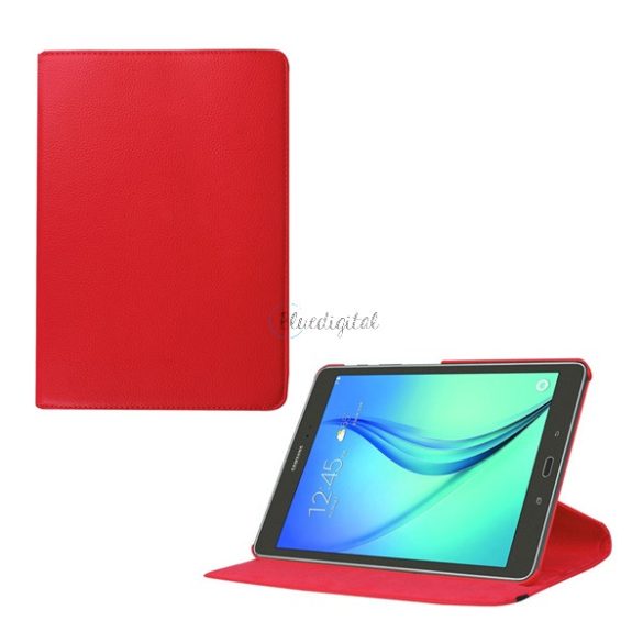 Tok álló, bőr hatású (FLIP, asztali tartó, 360°) PIROS Samsung Galaxy Tab S2 9.7 WIFI (SM-T810) , Samsung Galaxy Tab S2 9.7 LTE (SM-T815)