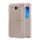 NILLKIN SPARKLE műanyag telefonvédő (mikroszálas bőr hatású FLIP, oldalra nyíló, hívószámkijelzés, S-View Cover) ARANY Samsung Galaxy J7 (2015) SM-J700