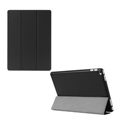   Tok álló, bőr hatású (aktív FLIP, oldalra nyíló, TRIFOLD, asztali tartó) FEKETE iPad Pro 12.9 (2015), iPad Pro 12.9 (2017)
