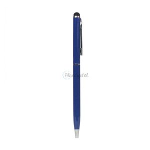 Érintőképernyő ceruza 2in1 (univerzális, toll, kapacitív érintőceruza, 13cm) SÖTÉTKÉK