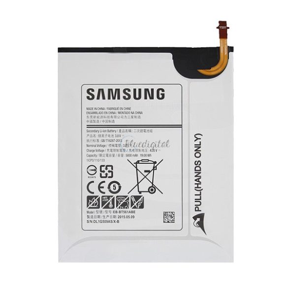 SAMSUNG akku 5000 mAh LI-ION Samsung Galaxy Tab E 9.6 WIFI (SM-T560), Samsung Galaxy Tab E 9.6 3G (SM-T561)