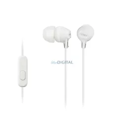   SONY fülhallgató SZTEREO (3.5mm jack, mikrofon, felvevő gomb) FEHÉR