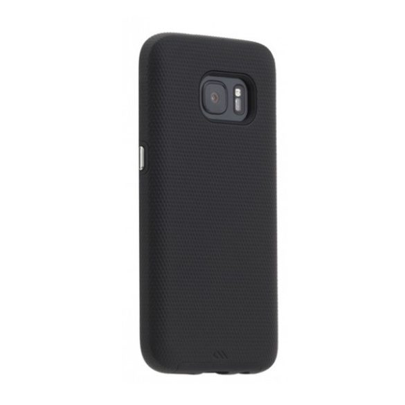 CASE-MATE TOUGH műanyag telefonvédő (szilikon belső, közepesen ütésálló) FEKETE Samsung Galaxy S7 EDGE (SM-G935)