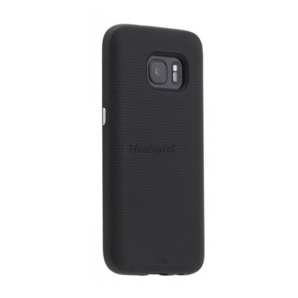 CASE-MATE TOUGH műanyag telefonvédő (szilikon belső, közepesen ütésálló) FEKETE Samsung Galaxy S7 EDGE (SM-G935)