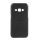 Szilikon telefonvédő (ultravékony, bőr hatású) FEKETE Samsung Galaxy J1 (2016) SM-J120