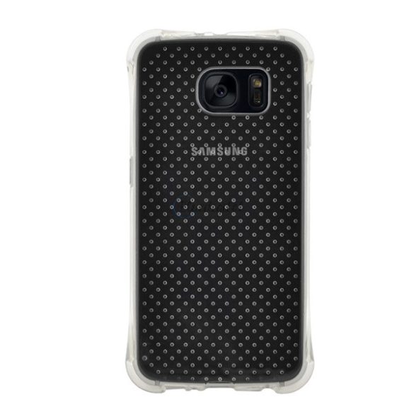 4-OK szilikon telefonvédő (légpárnás sarok, pont minta) ÁTLÁTSZÓ Samsung Galaxy S7 (SM-G930)