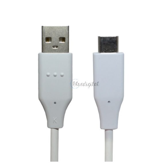 LG adatkábel (USB - Type-C, 3A, gyorstöltő, 100cm) FEHÉR