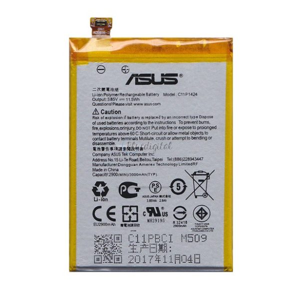 ASUS akku 3000mAh LI-Polymer Asus Zenfone 2 (ZE551ML)