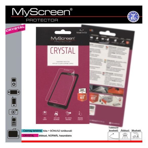 MYSCREEN CRYSTAL képernyővédő fólia (3H) ÁTLÁTSZÓ Samsung Galaxy J5 (2016) SM-J510