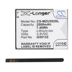   CAMERON SINO Li-Polymer akku (3.8V/2000mAh, NAVON G55132 kompatibilis) FEKETE Navon Mizu D502, Navon Mizu D502s, Navon Mizu M502