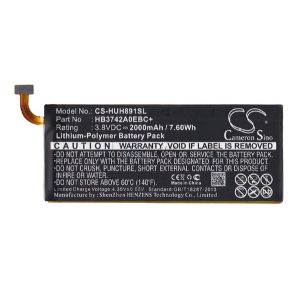 CAMERON SINO Li-Polymer akku (3.8V/2A, Huawei HB3742A0EBC+ kompatibilis) FEKETE