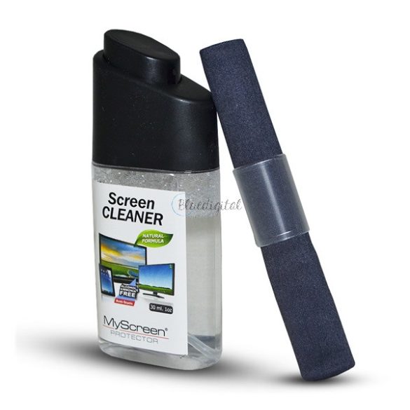 MYSCREEN kijelző tisztító spray mobil / tablet / LCD TV készülék (30ml, antisztatikus törlőkendő 13 x 18cm)